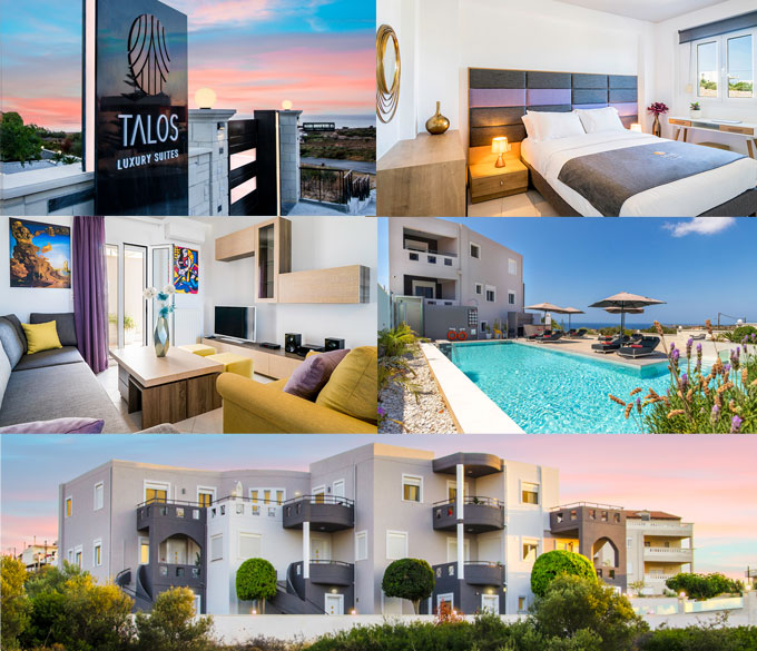 Talos Luxury Suites – Moderne leiligheter i Akrotiri, Chania