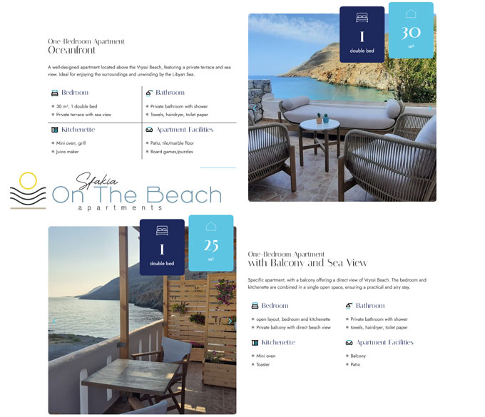 On the Beach Apartments in Chora Sfakia